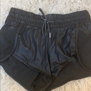 Victoria Sport Black Pleather Shorts